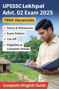 UPSSSC Lekhpal Advt. 02 Exam 2025
