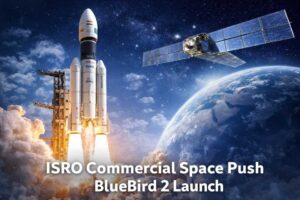 ISRO Commercial Space Push BlueBird 2 launch using LVM3 rocket