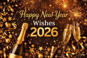 Happy New Year Wishes 2026 with fireworks celebration