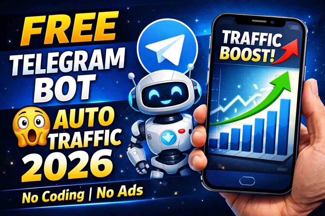 Telegram Bot Traffic Trick 2026 – Simple Trick to Increase Traffic Without Ads