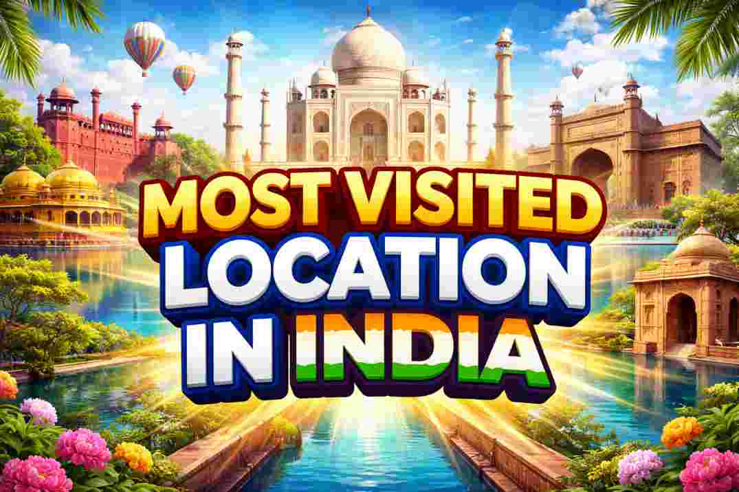 Most visited location in india