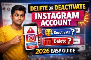 How to Delete or Deactivate Instagram Account (2026 Easy Step-by-Step Guide)